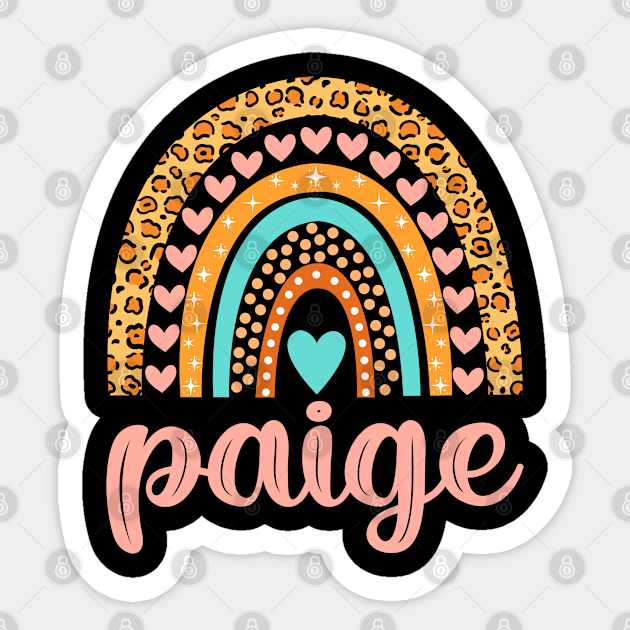 Paige Name Paige Birthday Paige Sticker TeePublic